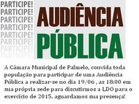 Audiência Pública para discutir LDO 2015
